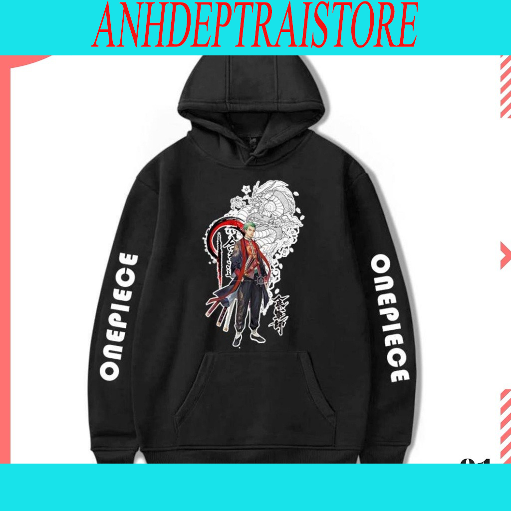 Áo Hoodie Nỉ Anime One Piece- Luffy Gear 5 Zoro