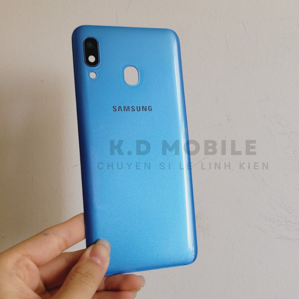 Vỏ nắp lưng Samsung A30 có kính camera và keo dán viền