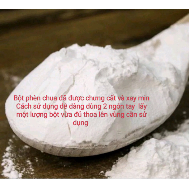 Bột Phèn Chua chưng cất  ngăn mồ hôi nách