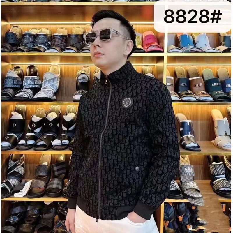 Áo khoác DR nam phối vân cực sang chảnh mẫu hot 2023 hàng Quảng Châu loại 1