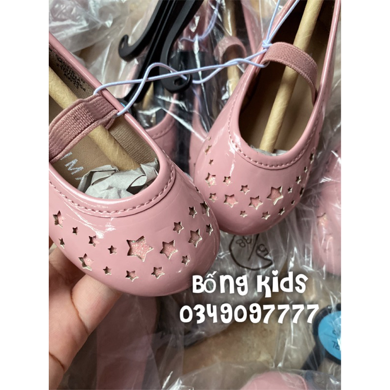 Giày Búp Bê Bé Gái Sao Hồng Bóng PR