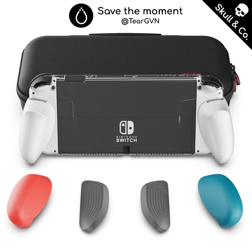 Bộ GripCase TPU và túi Maxcarry Skull & Co cho Nintendo Switch Oled