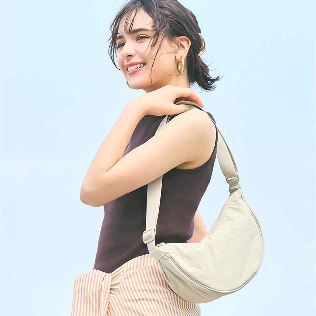 Túi bao tử đeo chéo unisex hình bán nguyệt nhiều màu sắc