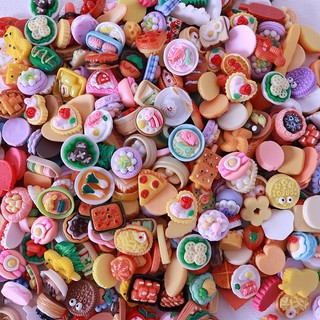Mô hình thức ăn đồ, food charm mini ngẫu nhiên dùng trang trí