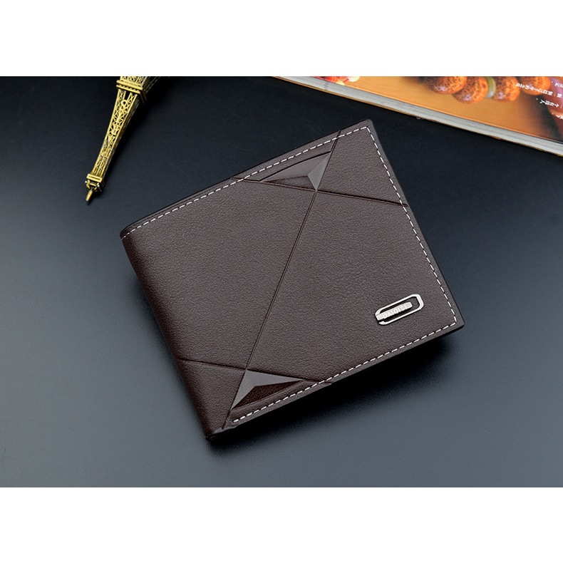 Ví da nam wallet.official kiểu dáng hàn quốc ngang thời trang gập cầm tay nhiều ngăn