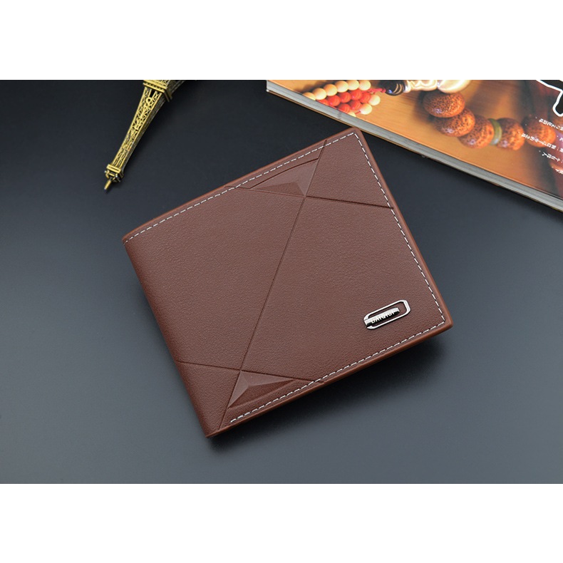 Ví da nam wallet.official kiểu dáng hàn quốc ngang thời trang gập cầm tay nhiều ngăn