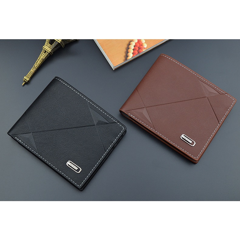 Ví da nam wallet.official kiểu dáng hàn quốc ngang thời trang gập cầm tay nhiều ngăn