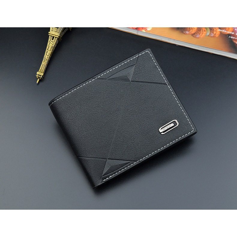 Ví da nam wallet.official kiểu dáng hàn quốc ngang thời trang gập cầm tay nhiều ngăn