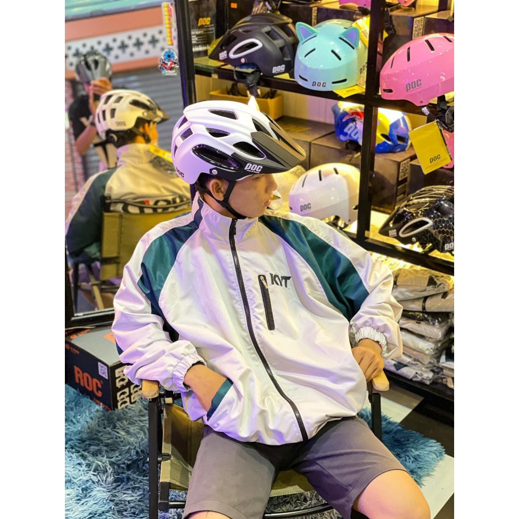 Áo khoác KYT vải dù thoáng mát lên form cực trẻ trung phù hợp đi tour, đi phượt mẫu hót-AXSTORE