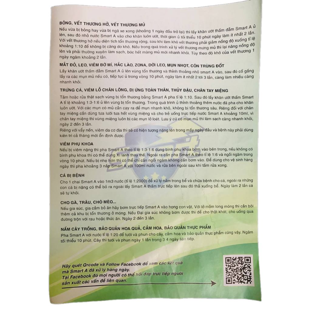 Dung dịch sát khuẩn Smart A nước muối súc miệng an toàn cho gia đình 500ml
