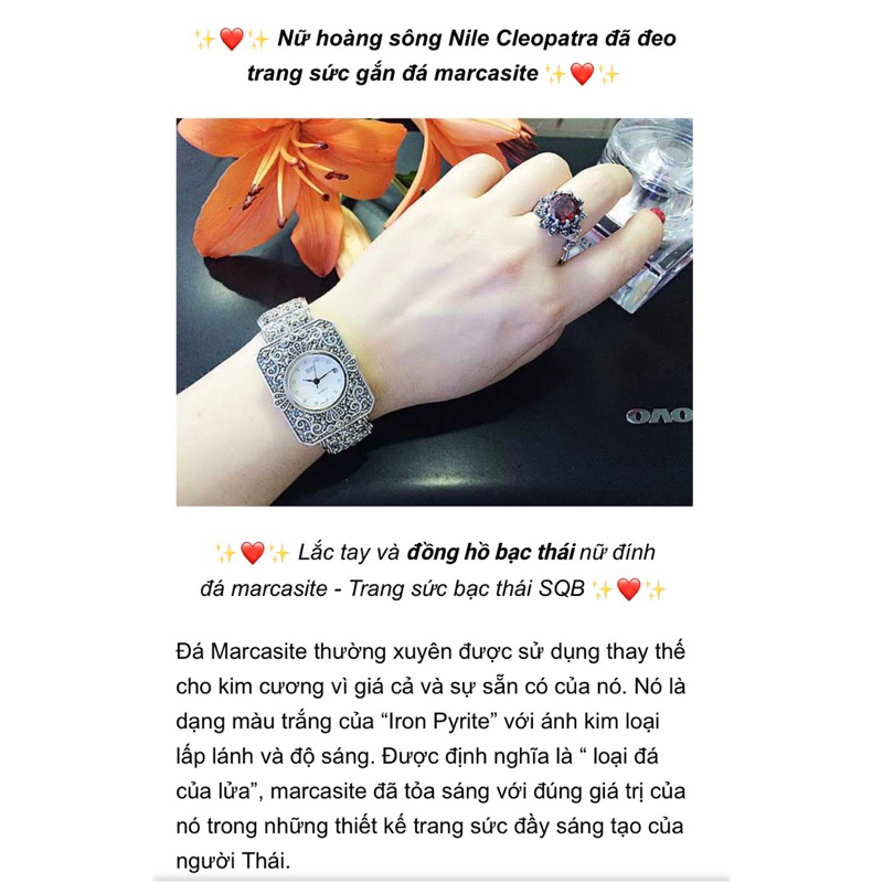 Nhẫn b.ạc gắn đá marcasite si kiện Nhật