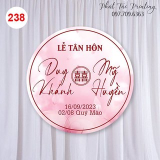 MS 238 - Bảng Gia Tiên, Backdrop trang trí đám cưới