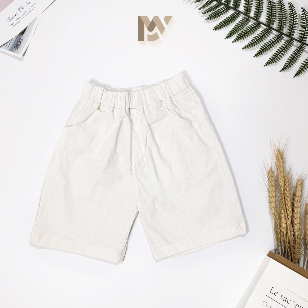 Quần đùi, quần short cho bé chất vải KaKi - mẫu H02 siêu đẹp - Size từ 10-35kg