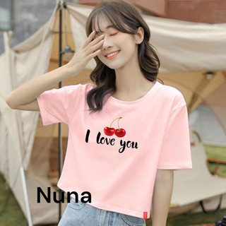  Áo Croptop Big Size  From Rộng  Hình In Cherry iloyou 