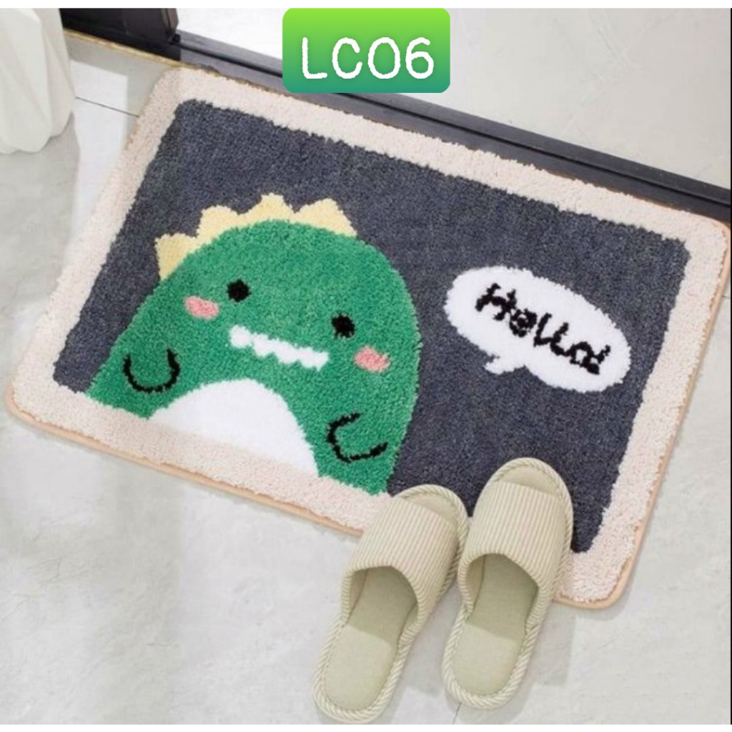 Thảm lau chân chùi chân, thảm LÔNG CỪU 40x60cm nhiều mẫu lựa chọn siêu xinh!!