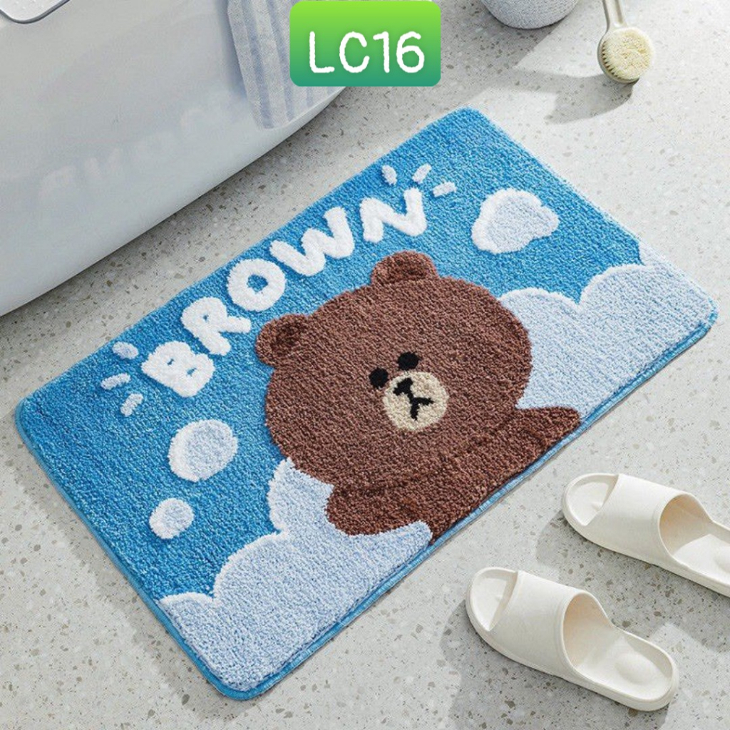 Thảm lau chân chùi chân, thảm LÔNG CỪU 40x60cm nhiều mẫu lựa chọn siêu xinh!!