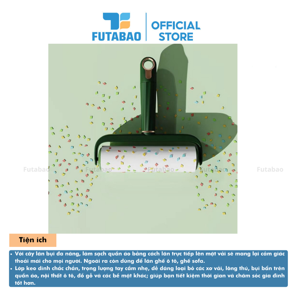 Cây Lăn Bụi Làm Sạch Quần Áo, Ga Giường, Sofa - Lõi Lăn Bụi 16cm - Cây Lăn Bụi 16cm Futabao