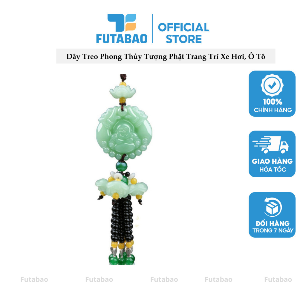 Dây Treo Phong Thủy Tượng Phật Trang Trí Xe Hơi, Ô Tô Futabao