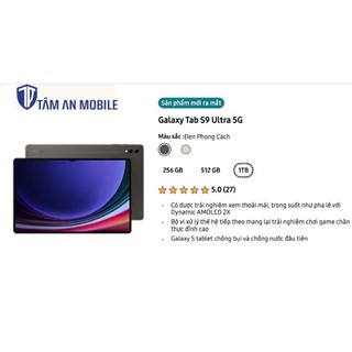 Máy Tính Bảng Samsung Galaxy Tab S9 Ultra 5G - Hàng chính hãng