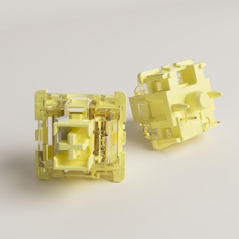 Switch cream yellow/blue v3 pro, công tắc bàn phím cơ cream akko v3 pro