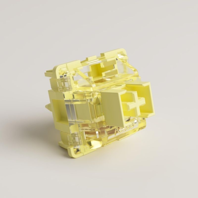 Switch cream yellow/blue v3 pro, công tắc bàn phím cơ cream akko v3 pro