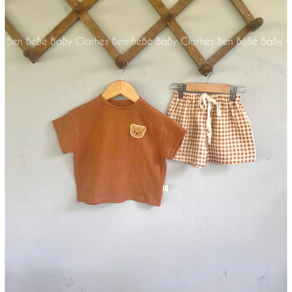 Bộ muslin dễ thương cho bé [ hàng thiết kế]