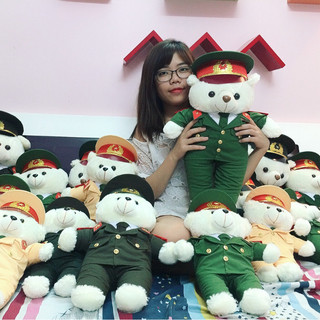 Gấu bông cảnh sát công an 55cm
