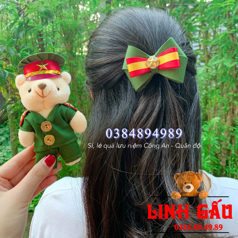 Móc khóa gấu bông Công An Cảnh Sát