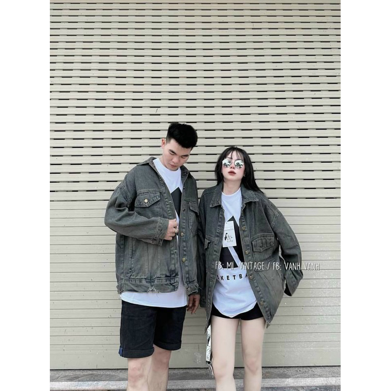 Áo khoác jeasn nữ mẫu mới thêu chữ siêu hot