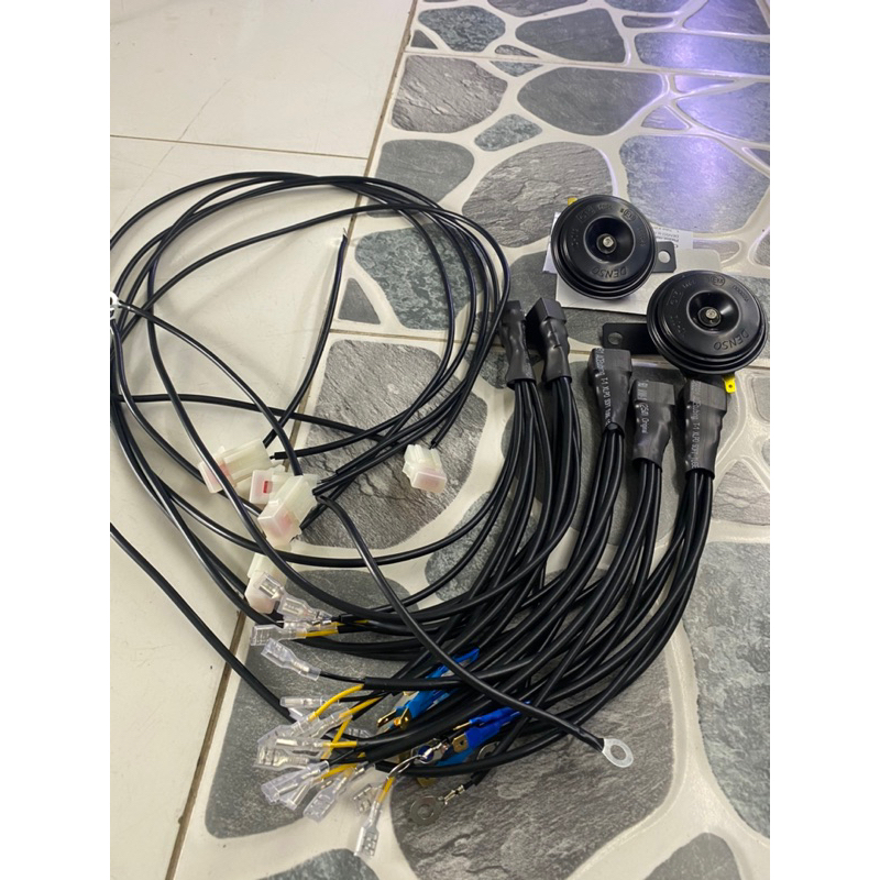 Bộ Còi Denso Chính Hãng Kèm Mạch Relay