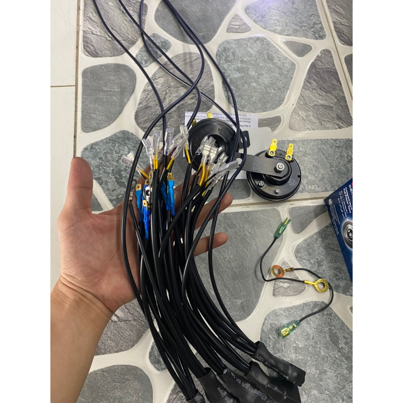 Bộ Còi Denso Chính Hãng Kèm Mạch Relay