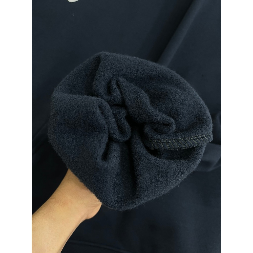 ÁO NỈ DÀY HOODIE XANH THAN SUNTUDIO