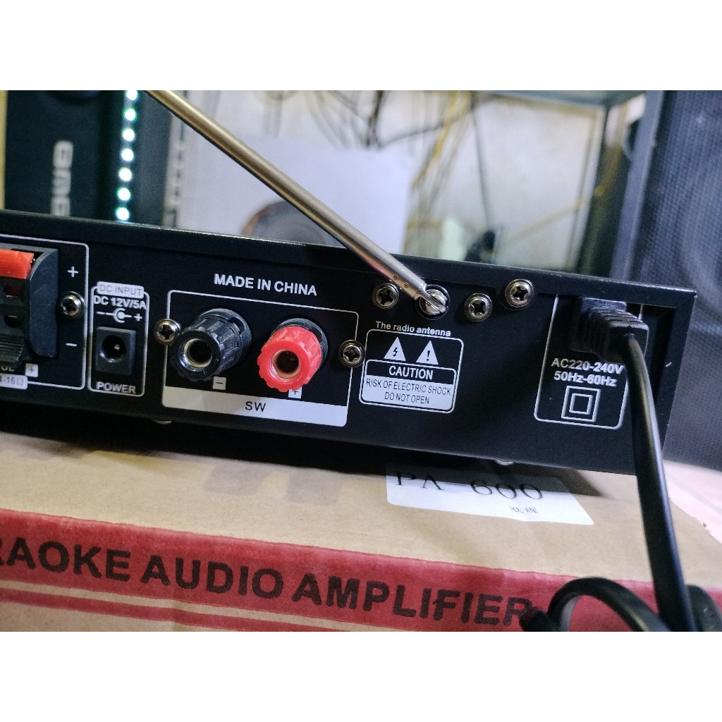 Ampli LDZS 4.1 bluetooth karaoke PA-600,4.1 cao cấp, công suất cao hàng chính hãng đầu vào 220V,  bảo hành 6 tháng.