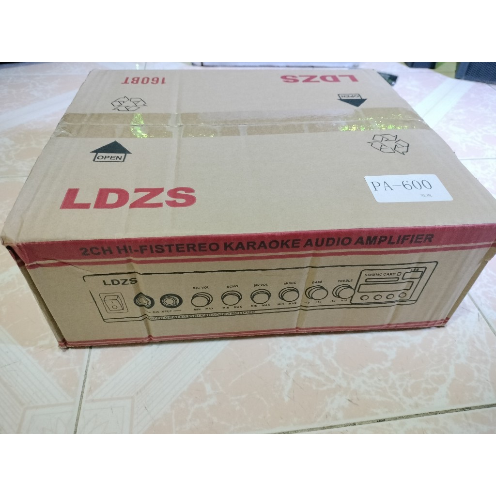 Ampli LDZS 4.1 bluetooth karaoke PA-600,4.1 cao cấp, công suất cao hàng chính hãng đầu vào 220V,  bảo hành 6 tháng.