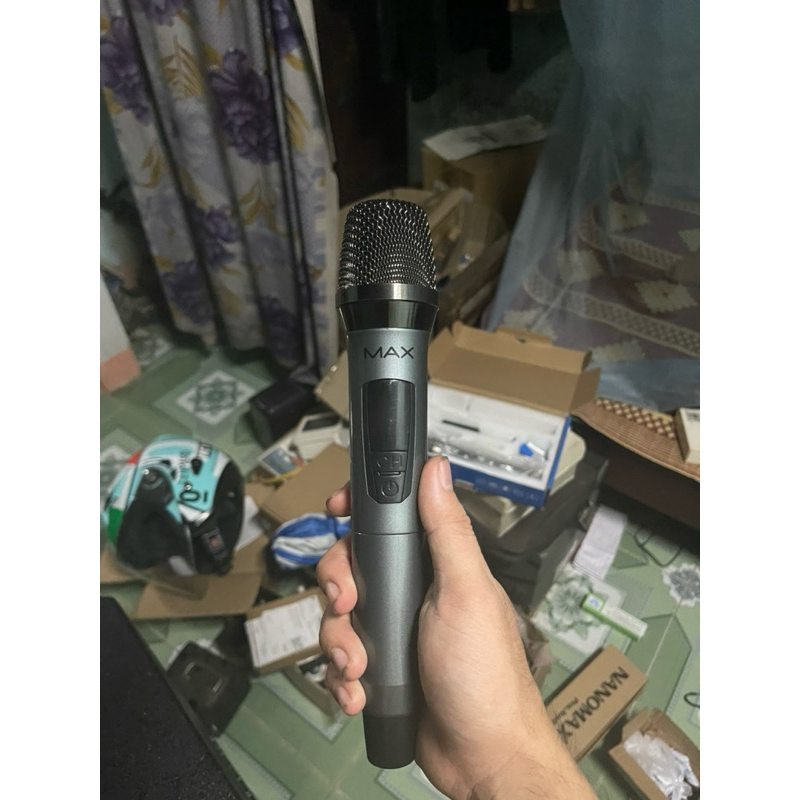 Micro Karaoke Không Dây Đa Năng MAX-39 Bộ 2 Mic . Đã thay củ mix loại tốt
