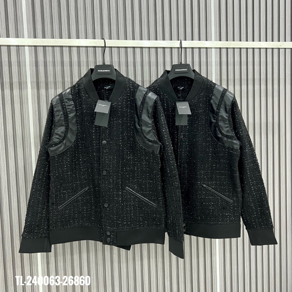 Áo khoác Dạ Teddy kim tuyến nhũ full ảnh thật - Áo Khoác Bomber Kim Tuyến Phối Vai Da Hàng Loại 1 Chất lượng cao