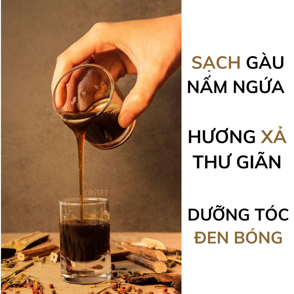 Dầu Gội Bồ Kết VƯỜN THẢO MỘC ORGANIC Dưỡng Tóc Hư Tổn Phục Hồi Tóc Đen Nguyên Bản Chai 300/500ml