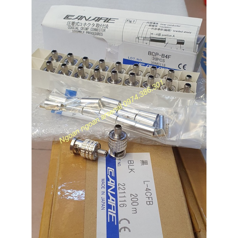 Jack Bnc camera chuẩn SDI hàng cao cấp kim đồng mạ vàng 24k. Báo giá 1 cái