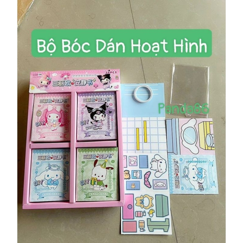 Bộ Bóc Dán Korumi / Pochacco / Sanrio /Cinnamaroll Dễ Thương Dành Cho Bé Yêu