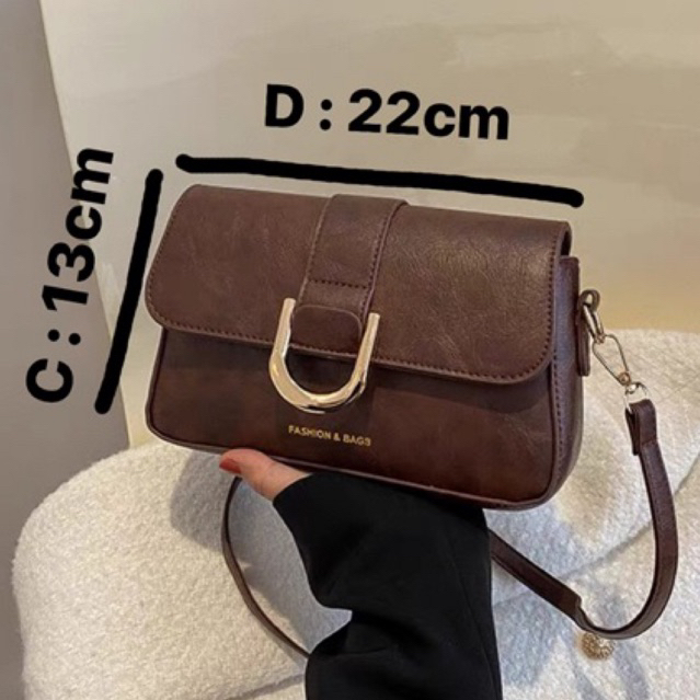 Túi Xách Nữ Đẹp Đeo Chéo Đeo Vai Ngăn Rộng Dây Da6