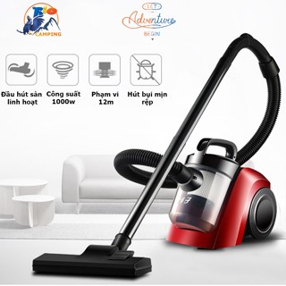 Máy hút bụi gia đình cao cấp kèm 9 đầu hút tiện lợi, công suất lớn 1000W, chuyên hút bụi mịn tóc