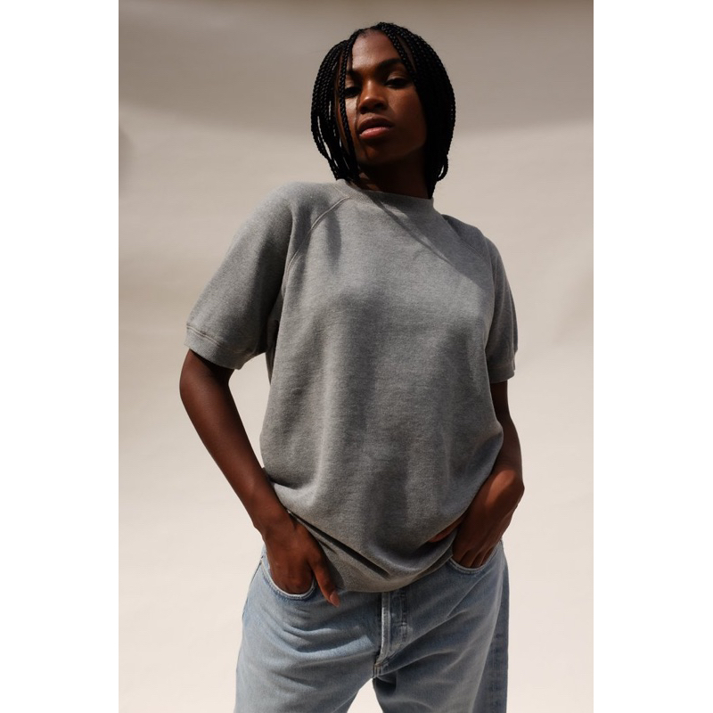 Áo thun nỉ bông unisex R1CHER xuất dư