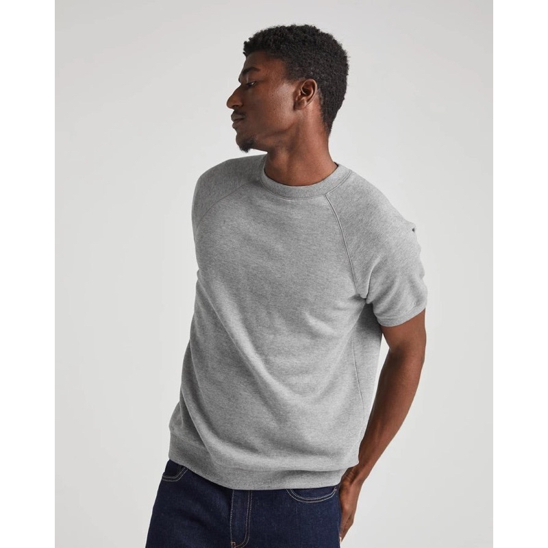 Áo thun nỉ bông unisex R1CHER xuất dư