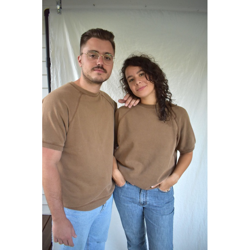 Áo thun nỉ bông unisex R1CHER xuất dư