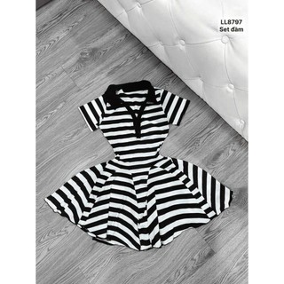 Set đầm kèm luôn quần trong , chất thun gân
