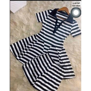 Set đầm kèm luôn quần trong , chất thun gân