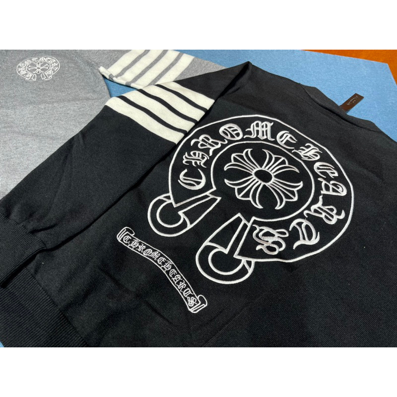 Áo Len Cardigan Chrrome Hearrts siêu hot Cao Cấp Logo thêu Khuy Kim Loại