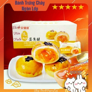 Thùng 1kg bánh lava trứng chảy ngàn lớp nhân trứng muối tan chảy