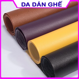 Da dán ghế cắt tóc , Miếng dán vải da PU tự dính ,Da Dán Ghế chữa ghế SoFa đồ da keo tự dính tại nhà 4AM_Store