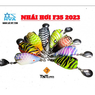 Mồi lure nhái hơi F35 lưỡi titan 2023 chuyên săn lóc ,vược siêu nhậy